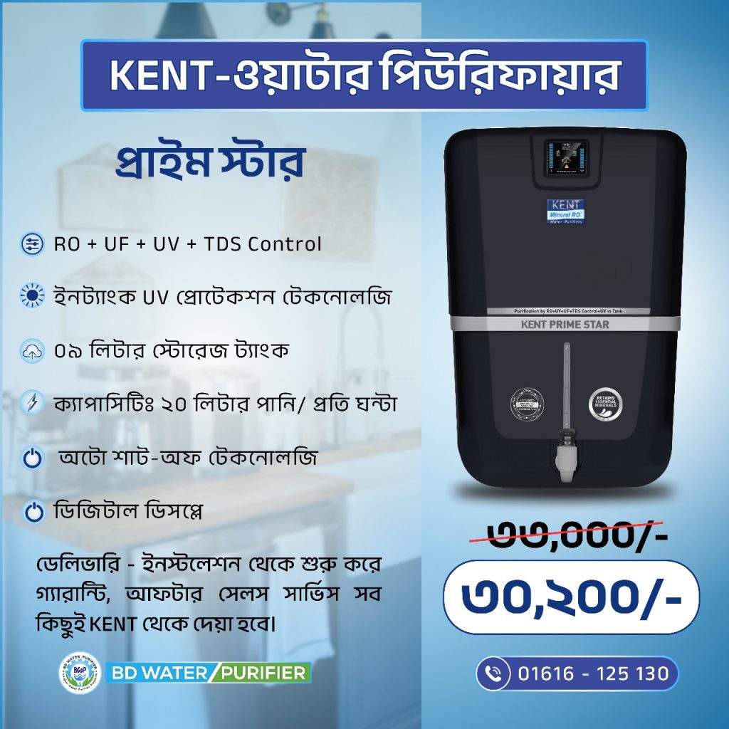 KENT Prime Star – Advanced RO Water Purifier with Digital Display